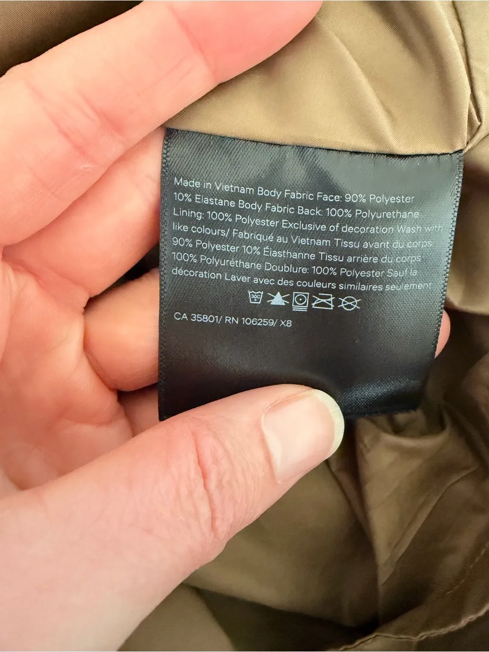Lululemon City Stroll Coat in Frontier Size 6 Neutral Outdoor Sporty Travel